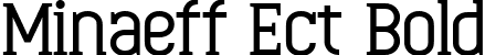 Minaeff Ect Bold font | Minaeff Ect-Bold.ttf