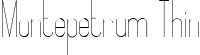 Montepetrum Thin font | Montepetrum Thin.ttf