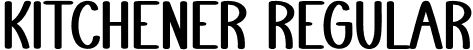 Kitchener Regular font | Kitchener.otf