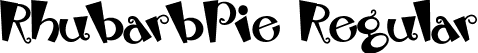 RhubarbPie Regular font | RhubarbPie.ttf