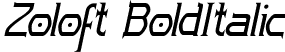 Zoloft BoldItalic font | zolofb__.ttf