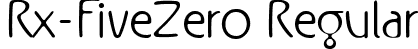 Rx-FiveZero Regular font | RxFZ__.ttf