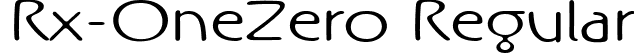 Rx-OneZero Regular font | RxOZ__.ttf