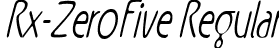 Rx-ZeroFive Regular font | RxZF__.ttf