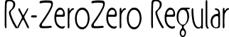 Rx-ZeroZero Regular font | RxZZ__.ttf