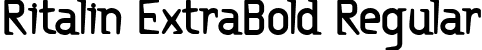 Ritalin ExtraBold Regular font | RITAEXB_.ttf