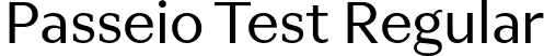 Passeio Test Regular font | PasseioTest-Regular.ttf