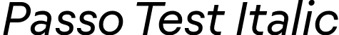 Passo Test Italic font | PassoTest-Italic.ttf