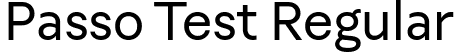 Passo Test Regular font | PassoTest-Regular.ttf