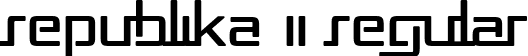 Republika II Regular font | REPUB2__.ttf