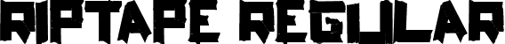 ripTAPE Regular font | ripTAPE.ttf