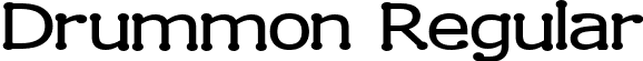 Drummon Regular font | DRUMMON_.ttf