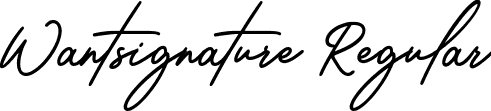 Wantsignature Regular font | Wantsignature-K7YMD.ttf