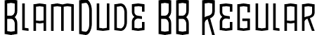 BlamDude BB Regular font | BLAMDB__.TTF