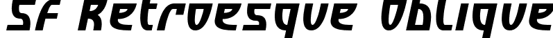 SF Retroesque Oblique font | SFRetroesque-Oblique.ttf