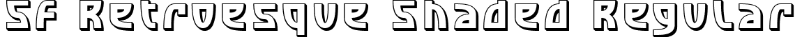 SF Retroesque Shaded Regular font | SFRetroesqueShaded.ttf