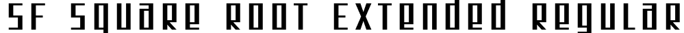 SF Square Root Extended Regular font | SFSquareRootExtended.ttf