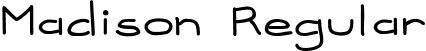 Madison Regular font | madison.ttf