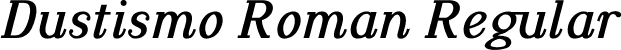 Dustismo Roman Regular font | Dustismo_Roman_Italic_Bold.ttf