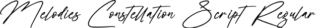 Melodies Constellation Script Regular font | Melodies-Constellation-Script.otf