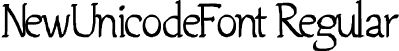 NewUnicodeFont Regular font | Jempol.ttf