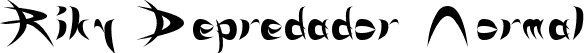 Riky Depredador Normal font | RIKYDN__.TTF