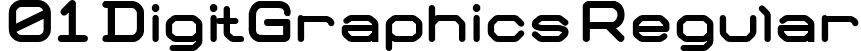 01 DigitGraphics Regular font | 01 DigiGraphics.ttf