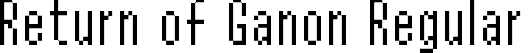 Return of Ganon Regular font | retganon.ttf