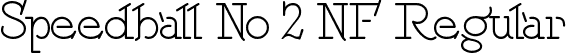 Speedball No 2 NF Regular font | SpeedballNo2NF.ttf