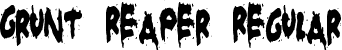 Grunt Reaper Regular font | GRUNTREAPER.ttf