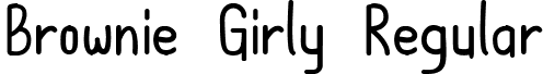 Brownie Girly Regular font | BrownieGirly.ttf