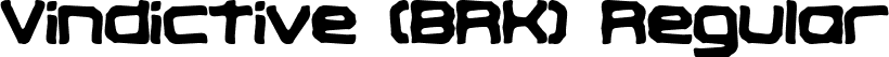 Vindictive (BRK) Regular font | vindicti.ttf