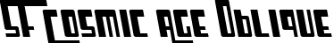 SF Cosmic Age Oblique font | SFCosmicAge-Oblique.ttf