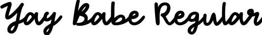 Yay Babe Regular font | Yay Babe.ttf