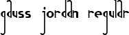 Gauss Jordan Regular font | gauss.ttf