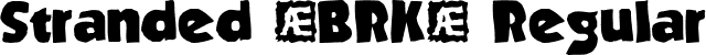 Stranded (BRK) Regular font | Strande2.ttf