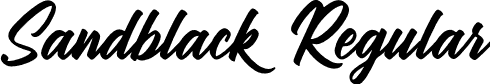 Sandblack Regular font | Sandblack demo.otf