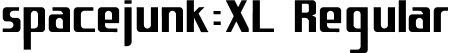 spacejunk:XL Regular font | spacejunkXL.ttf