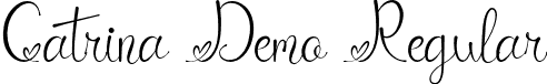 Catrina Demo Regular font | Catrina Demo.otf