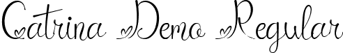 Catrina Demo Regular font | Catrina Demo.ttf