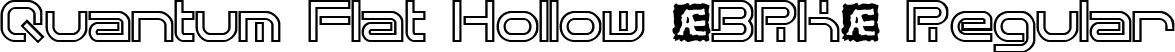 Quantum Flat Hollow (BRK) Regular font | quantfh.ttf