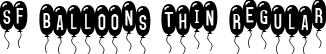 SF Balloons Thin Regular font | SFBalloonsThin.ttf