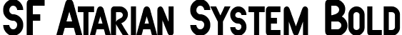 SF Atarian System Bold font | SF Atarian System Bold.ttf