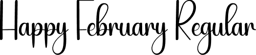 Happy February Regular font | Happy-February.otf