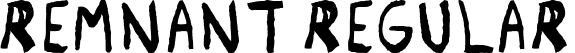 Remnant Regular font | Remnant-Regular.ttf