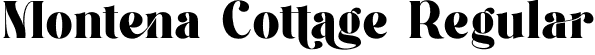 Montena Cottage Regular font | montena-cottage.otf