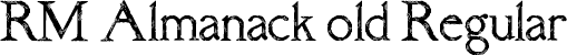 RM Almanack old Regular font | rm_almanack_old.ttf