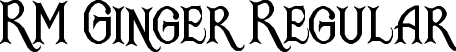 RM Ginger Regular font | rm_ginger.ttf