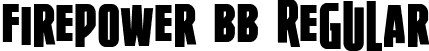 Firepower BB Regular font | FirepowerBB.ttf