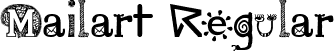 Mailart Regular font | MAILART_.TTF